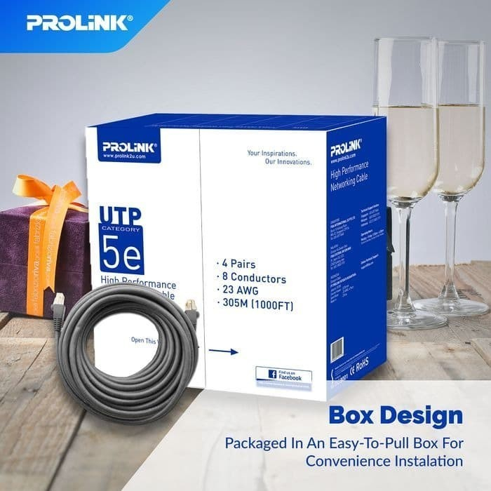 Kabel UTP PROLINK Cat5e Cat5 - UTP Cable Roll