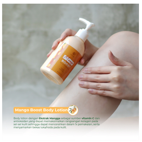 V NATURAL BODY LOTION MANGO BOOST / HAND AND BODY LOTION