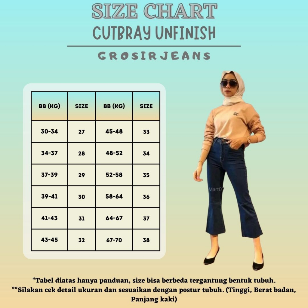 WOW-Cutbray Unfinish Celana 7/9 Jeans Premium/Celana Jeans Wanita/Celana Cutbray/Celana viral