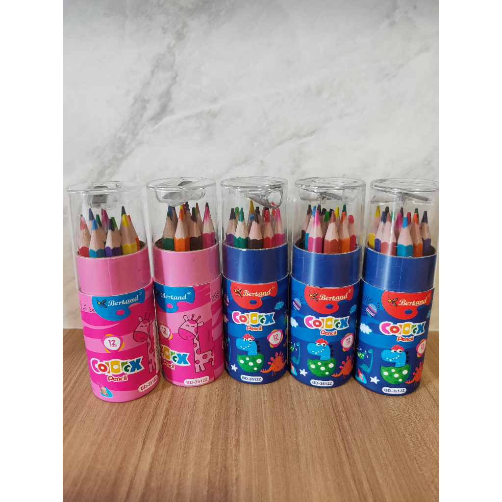 

Bertand Colors Pencil 12 Warna + Rautan Alat Tulis Anak Pensil Warna Anak Pinsil Warna Cerah Perlengkapan Sekolah Anak ATK Stationery