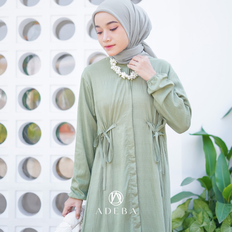 ADEBA - GAMIS PUTIH PAULA PAULINA POLO PREMIUM