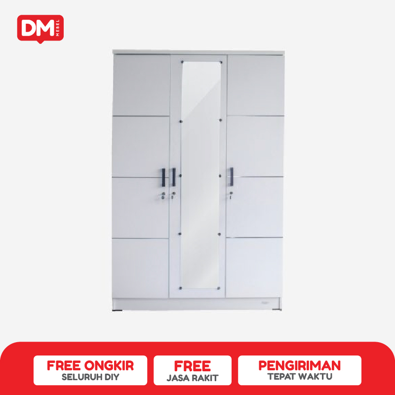 Lemari Pintu 3 Deogra LP P3KL - DM Mebel