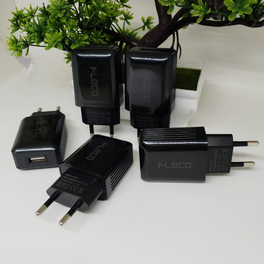 1PCS BATOK CHARGER FLECO KO-08 2.4A Original 1USB For All Smartphone