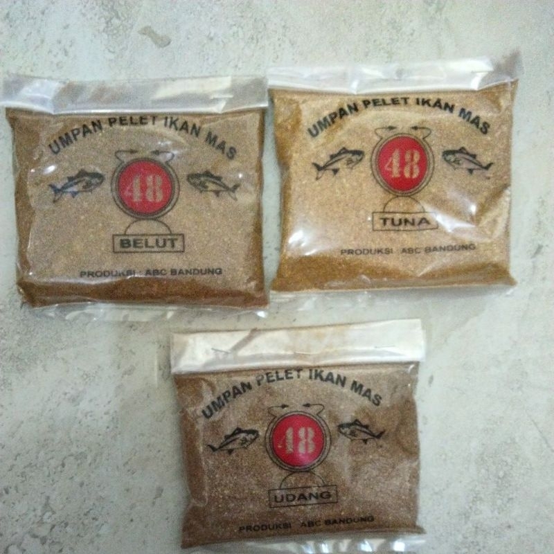 UMPAN IKAN MAS PELET AMIS 48 TUNA DAN UDANG