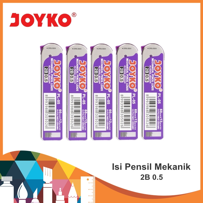 

Joyko Isi Pensil Mekanik 0.5 2B / Isi Pensil Mekanik / Isi Pensil / Isi Pensil Joyko