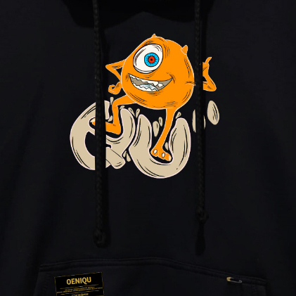 HOODIE PRIA DAN WANITA ORIGINAL OENIQU MOTIF MINION YELLOW