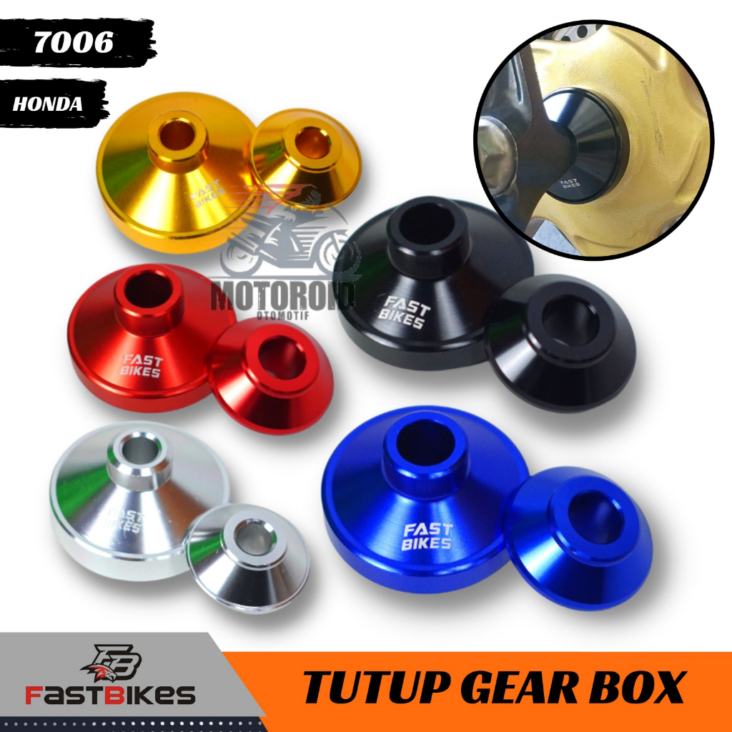 TUTUP GEAR BOX FULL CNC ALUMINIUM COVER GEARBOX HONDA FASTBIKES UNIVERSAL