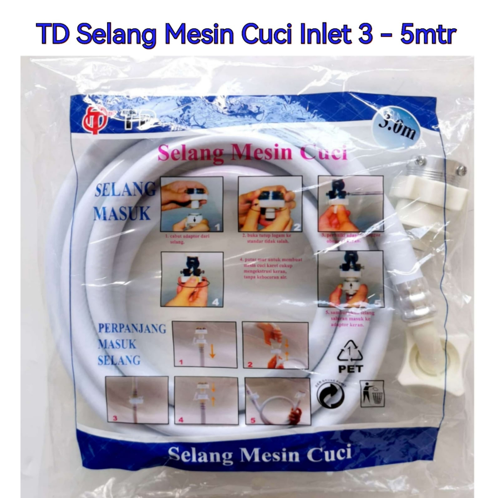 Selang Mesin Cuci Inlet 2m 3m 5m Termurah