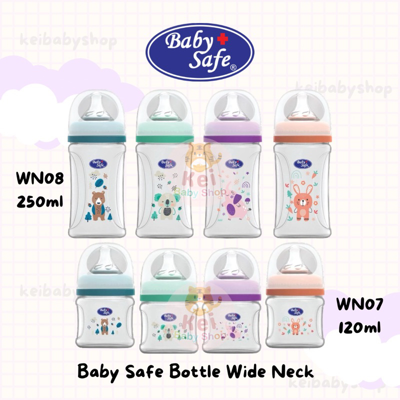 Baby Safe Botol Susu Wide Neck WN07 WN08 Tanpa Box / Wide Neck Bottle