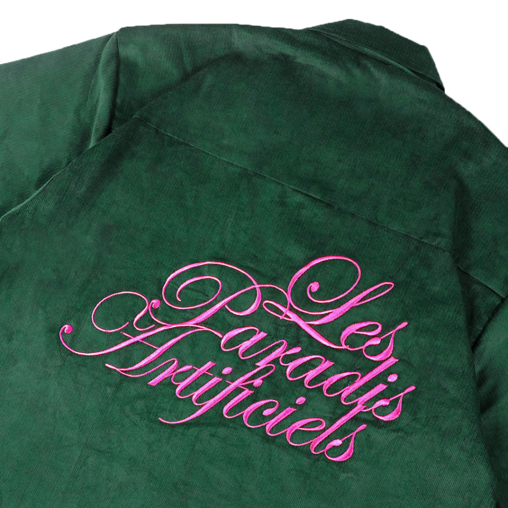 Revartco Artificiels Green Corduroy Work Shirt
