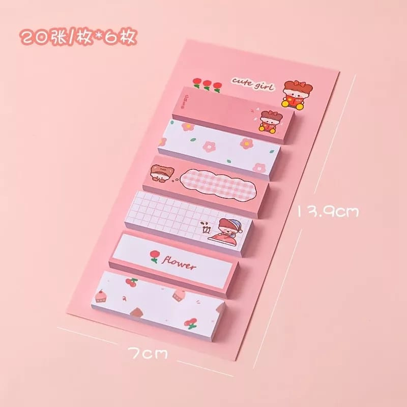 

Sticky Notes Animal Unyu Pembatas Buku / sticky Memo Mini