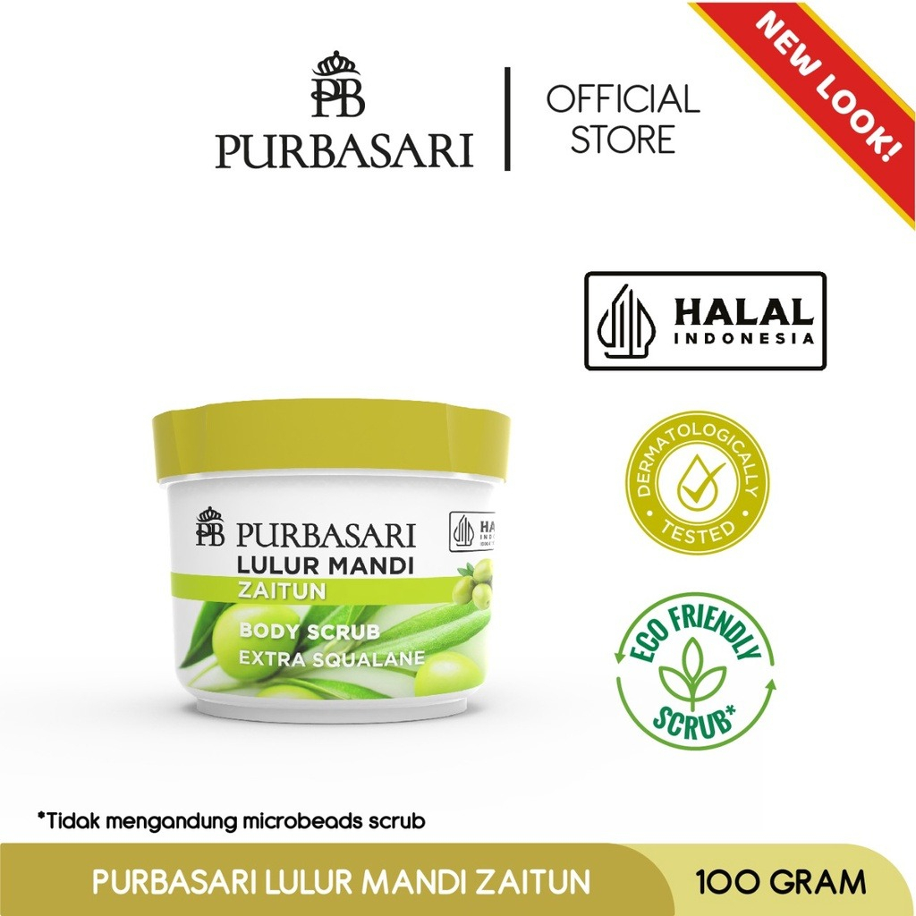 PURBASARI LULUR MANDI 100GR/ LULUR PEMUTIH DAN PELEMBAB KULIT PURBASARI BENGKOANG BRIGHTENING VIT E GREEN TEA ALOEVERA ZAITUN SUSU PUTIH MUTIARA HABBATUSSAUDA COFFEE MILK SAKURA GLOW LULUR PURBASARI