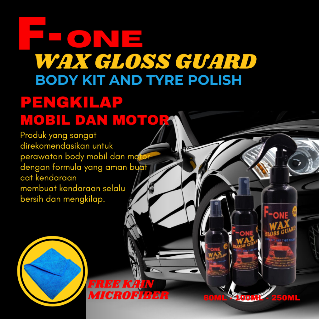 Penghitam dan Pengkilap spray Dashboard Body Motor Mobil Pengkilap body kendaraan