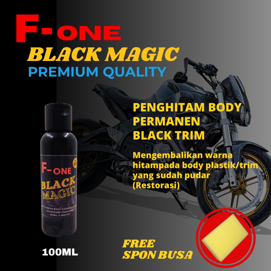 PENGHITAM BODY KASAR BLACK TRIM MOBIL DAN MOTOR HITAM SEPERTI BARU CAIRAN PENGKILAP ISI 100ML