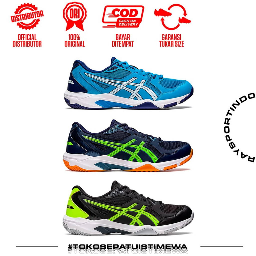 SEPATU VOLLY ASICS GEL ROCKET 10 - 3 WARNA
