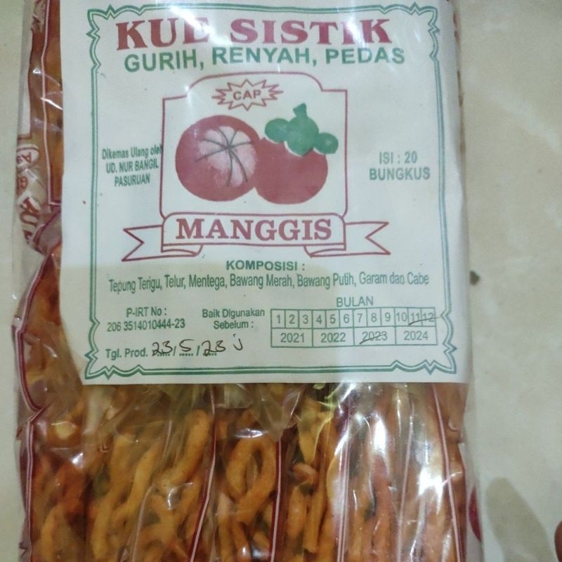 

Sistik Cap Manggis Isi 20 bungkus ( 1 pack)