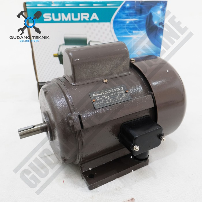 Dinamo Motor Penggerak 1Hp 4P 1Ph 1400Rpm SUMURA / Elektro Motor Penggerak 1Hp 4Pole 1Phase SUMURA