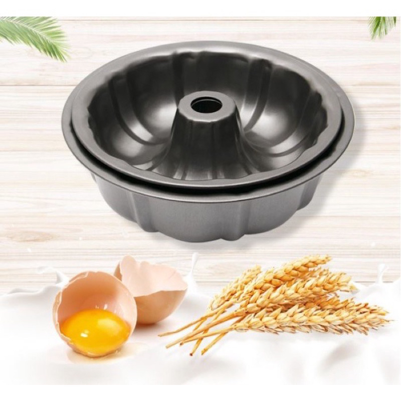 Cetakan Kue Loyang Teplon Anti Lengket Tulban/Loyang Kue Bolu/Loyang Tulban/Loyang Pudding/Loyang Bu