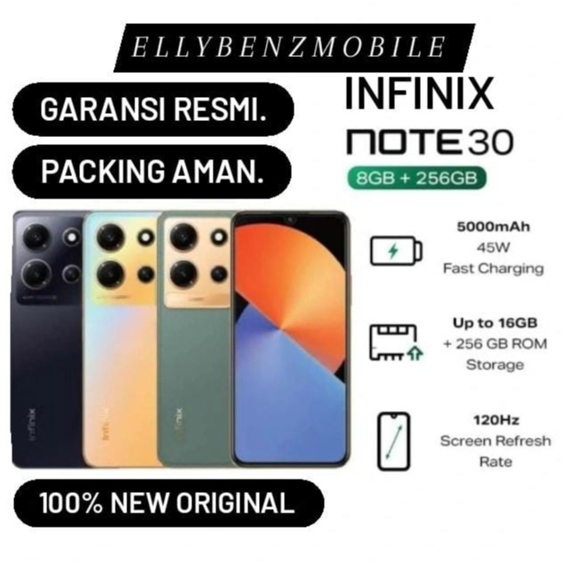 Infinix Note 30 RAM 8/256 GB New Garansi Resmi