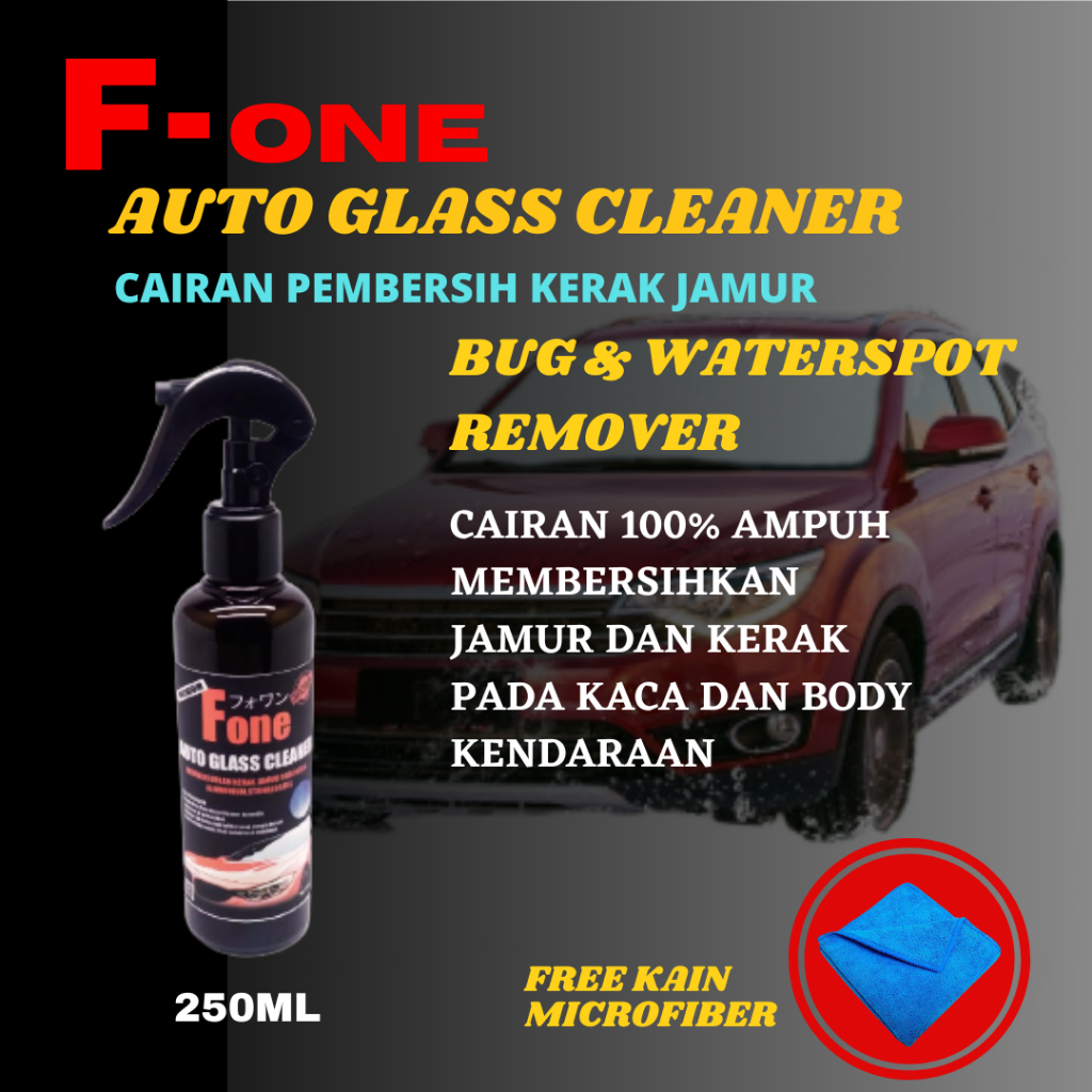 OBAT PEMBERSIH JAMUR KACA BODY MOBIL CAIRAN PENGHILANG JAMUR KACA CHROM STAINLESS - 250ML