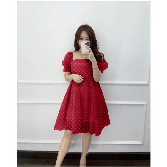 MINI DRESS POLKA / DRESS PESTA / DRESS PARTY TERBARU 2023