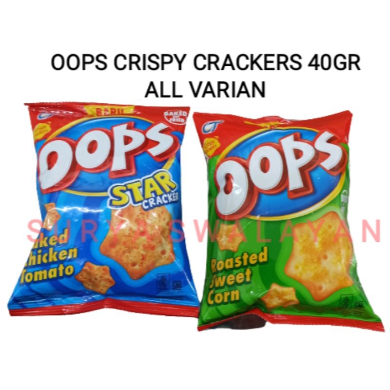 

Oops Crispy Crackers 40 gr All Varian - Oops Krekers Renyah