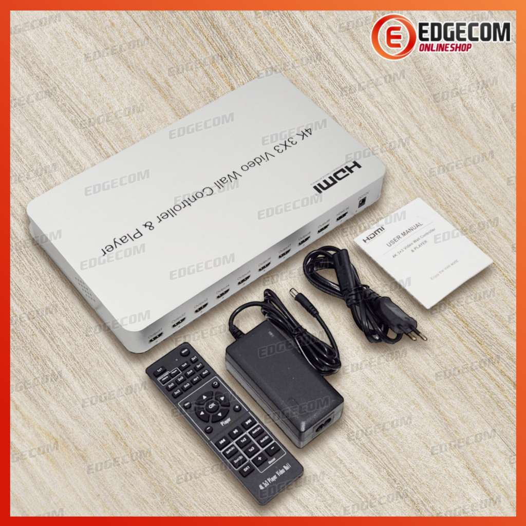 HDMI Video Wall Controller &amp; Player 3x3 4K 3840x2160 30Hz  HDMI 1.4 HDCP 1.4 Support 3x3, 1x3, 1x4, 2x3, 2x4, 3x2, 4x2 mode with 1 HDMI input 9 HDMI Output