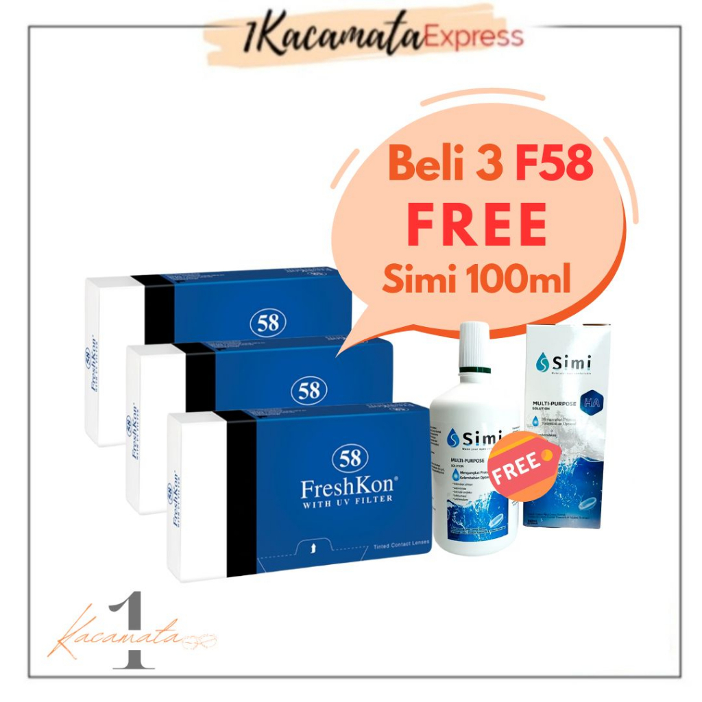 SOFTLENS FRESHKON 58 WITH UV FILTER SOFTLENS BENING BULANAN