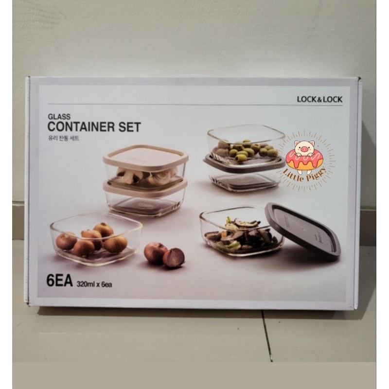 Lock n Lock ovenglass container gift set 6pc