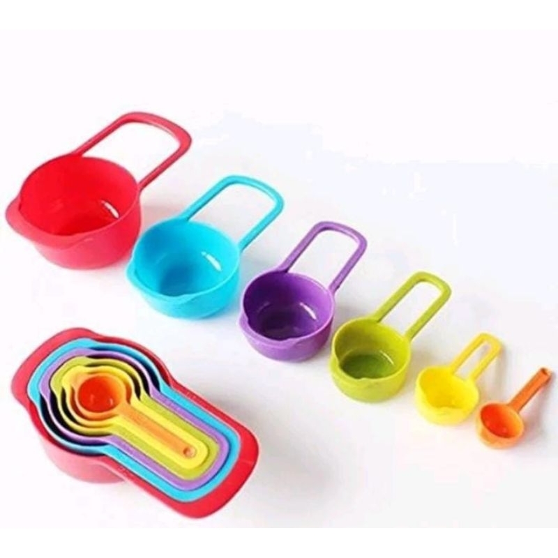 Sendok Takar Set 6 In 1/Takaran Dapur/Measuring Spoons Cup