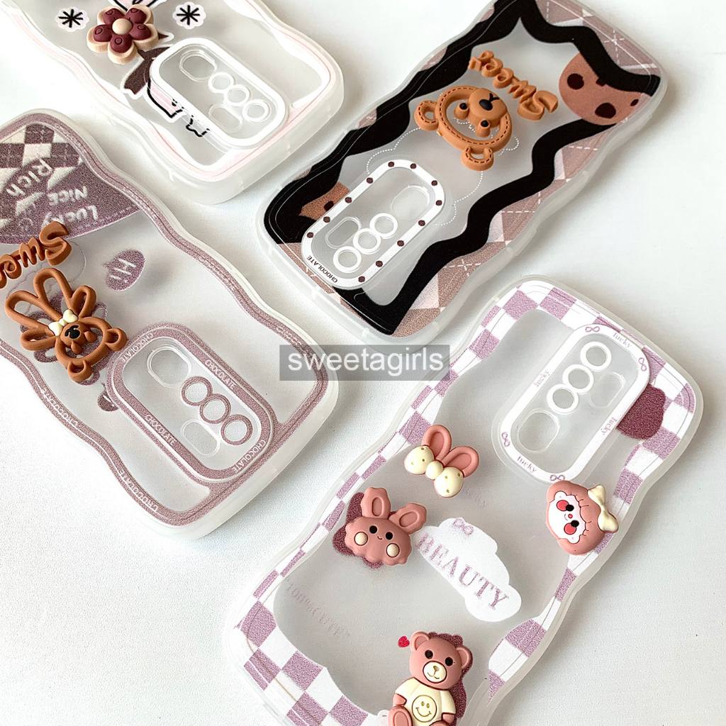 Softcase Transparan Bumper Candy untuk Oppo A5 (2020) / Oppo A9 (2020) ( Sama Bentuk dan ukuran ) - Sweetacase.id - Casing Lucu - Kesing Cewek - Casing Lembut - Case Bening - Lucu - Gemoy