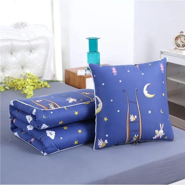 BALMUT Bantal Selimut Kepala Tidur Travel Dewasa Anak Bisa Lipat Bantal Tidur Karakter Lucu Murah HD-201