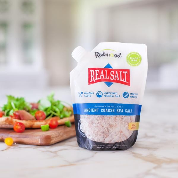

Redmond Real Salt Ancient Coarse Sea Salt Garam Kasar Laut Murni USA