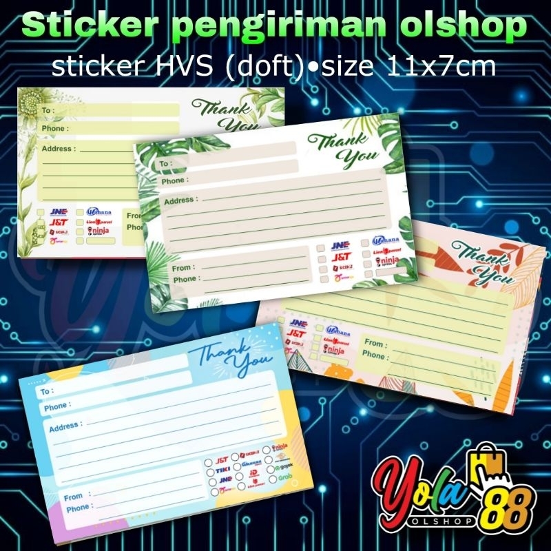 

(50 Pcs) STIKER PENGIRIMAN OLSHOP/STIKER LABEL PENGIRIMAN OLSHOP-NEW..