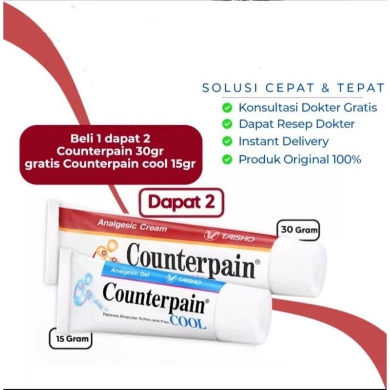 Counterpain 30gr Free Counterpain Cool 15gr