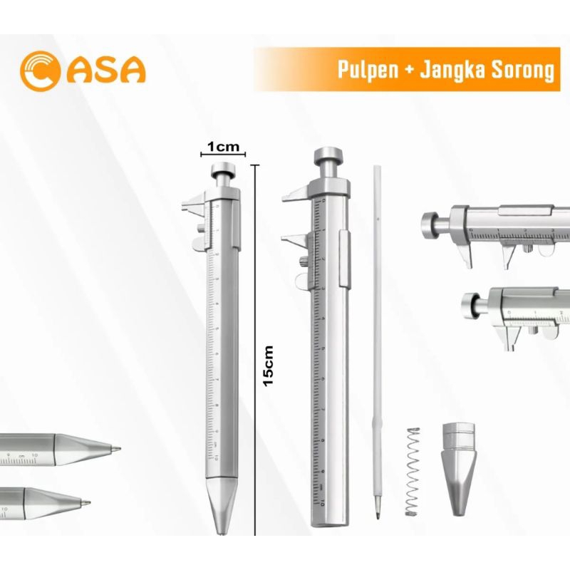 

Bolpoin pulpen Plus Sigmat jangka Caliper 15mm