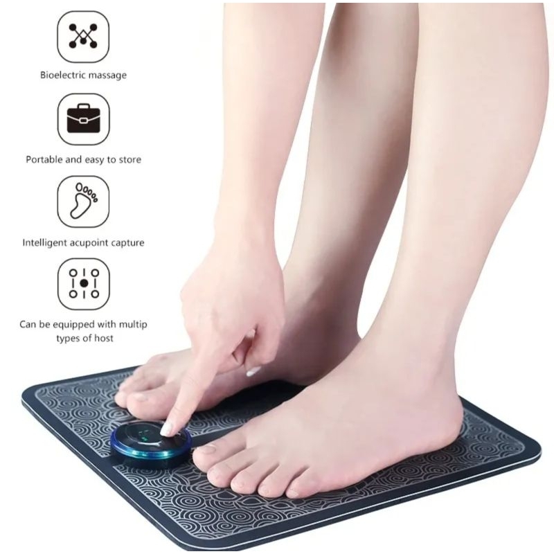 Alat Pijat Refleksi Terapi Kaki Elektrik EMS Foot Massager Perawatan Kaki Merilekskan Otot Kaki / Alat Terapi Refleksi Otot Kaki / Alat Pijat Kaki EMS Foot Massager Muscle Relaxation / Alat Terapi Otot Kaki / Alat Pijat Otot Kaki / Alat Akupuntur Kaki