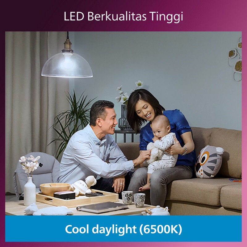 PHILIPS MULTIPACK RADIANTLINE 5W 7W 9W 11W LAMPU BOHLAM LED RADIANT LINE PAKET BELI 3 GRATIS 1 CAHAYA PUTIH TERANG 6500K E27 5 7 9 11 WATT