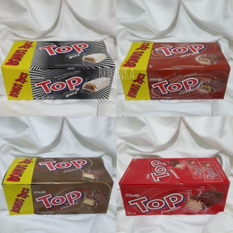 

delfi top wafer 1 box isi 24 pcs x 9gr