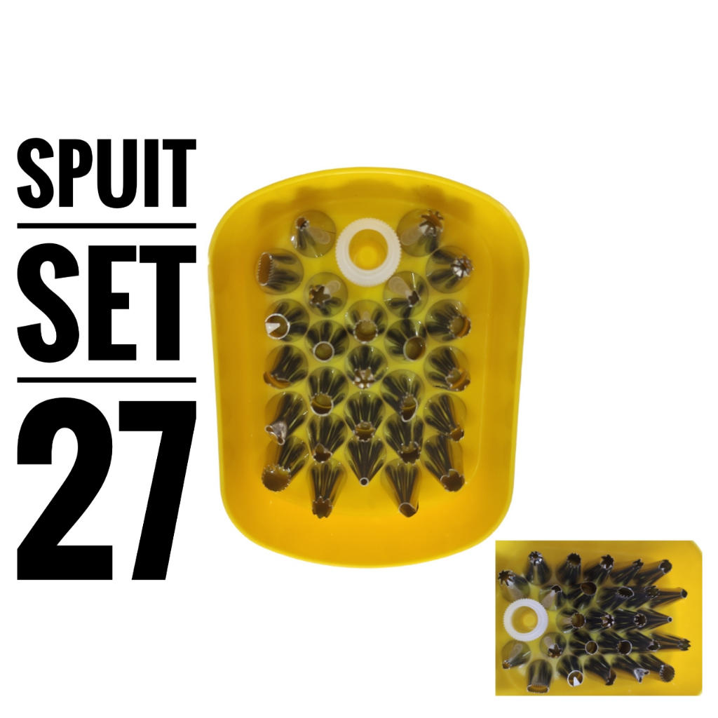 Spuit Set 27 / Spuit Buttercream / Spuit Dekorasi Kue / Spuit Cake / Spuit Kue Set