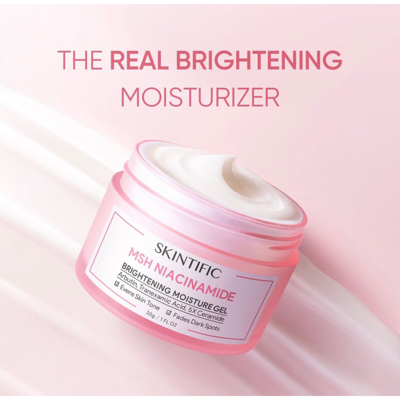 [Tasya Farasya Approved] SKINTIFIC MSH Niacinamide Brightening Moisturizer Gel 30gram, SKINTIFIC MSH