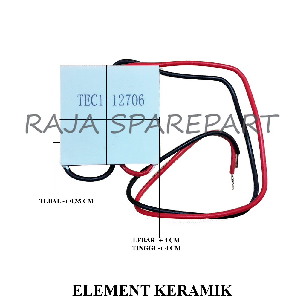 Peltier Elemen Keramik Panas Dingin TEC1 12706 12v TEC-12706 SR