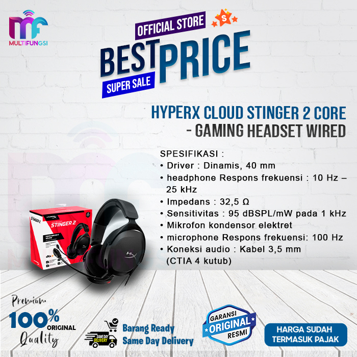 HyperX Cloud Stinger 2 Core - Gaming Headset Wired