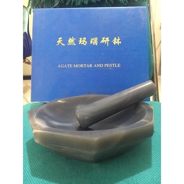 NINGBO Agate Mortar and Pestle Diameter 15cm