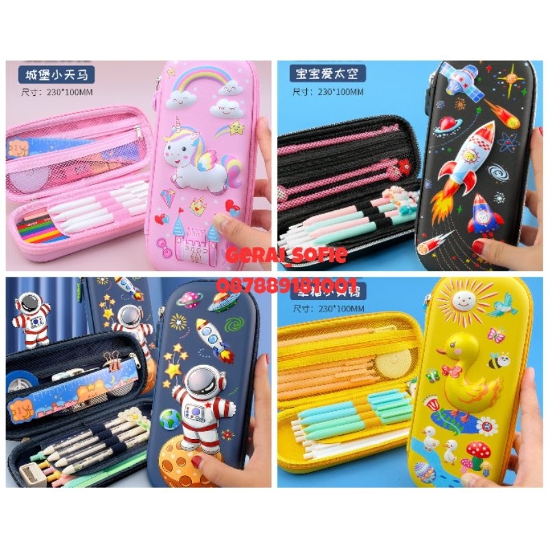 

Tempat Pensil Kotak Pensil 3D Bahan Eva