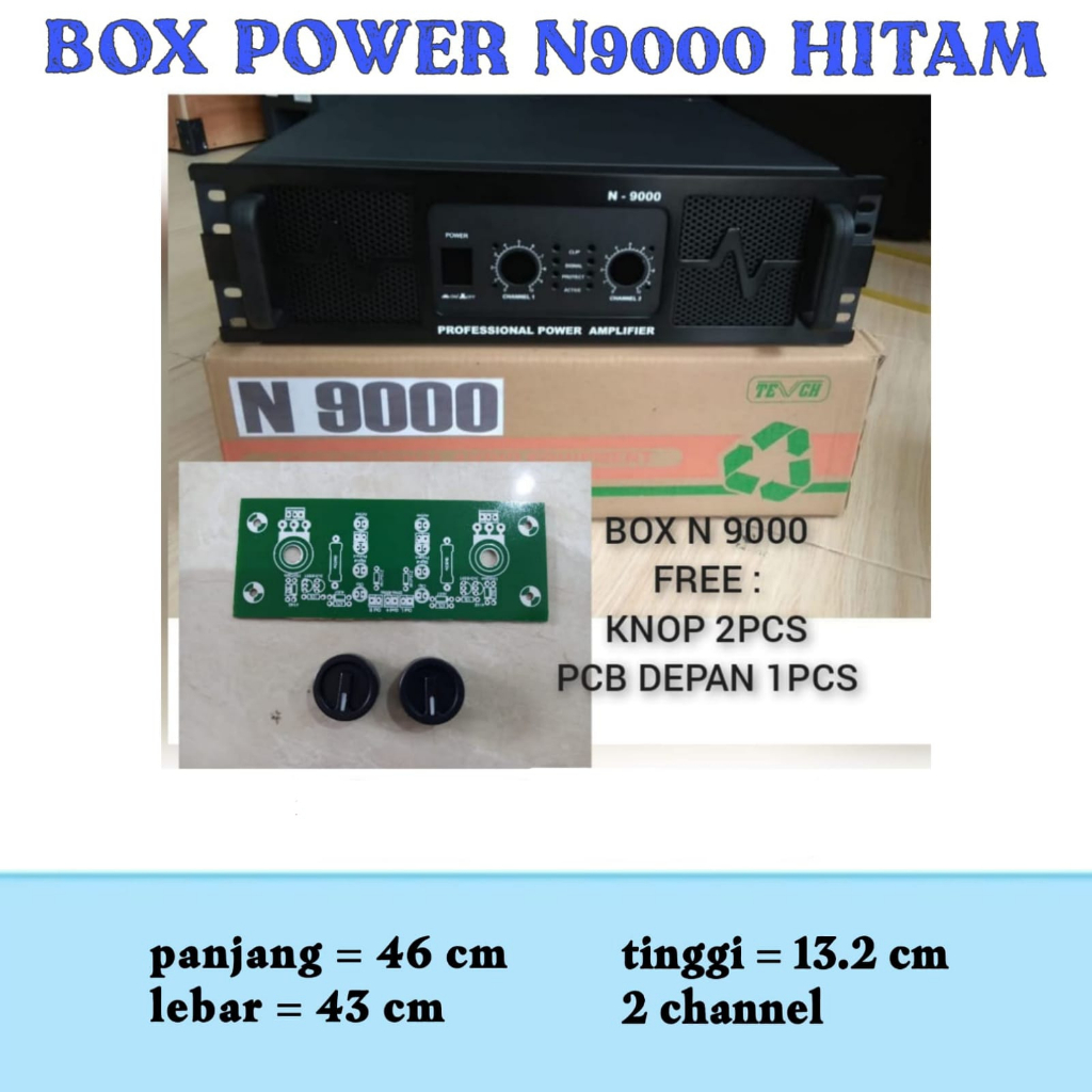 BOX POWER AMPLIFIER 3U N 9000 box power n9000 N9000