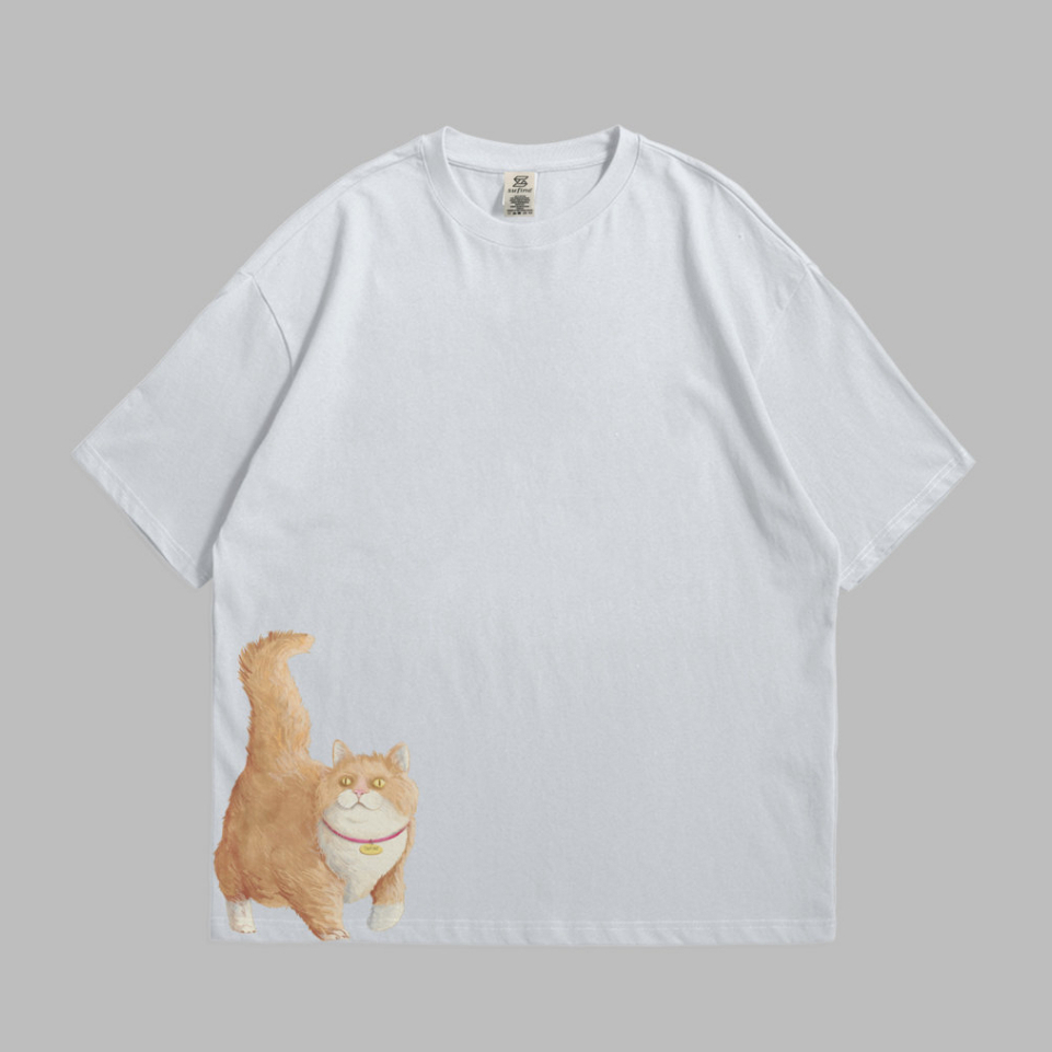 Sufine Cotton Oversized Tshirt Cat 18- Kaos Oversized
