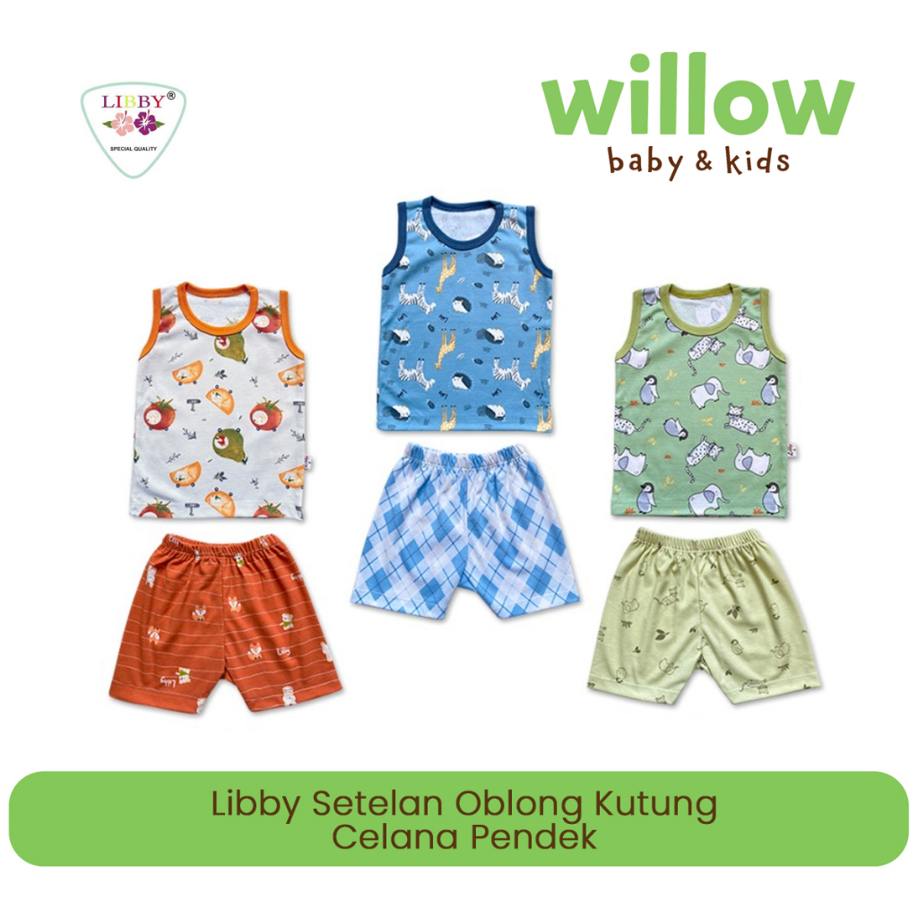 Baju Bayi - Libby Setelan Oblong Kutung Celana Pendek Terrace Story