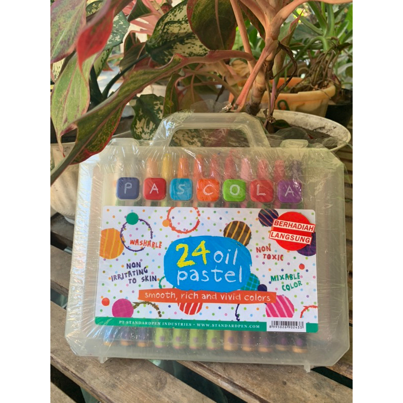 

pascola 24 oil pastel, crayon pascola isi 24 bonus buku mewarnai