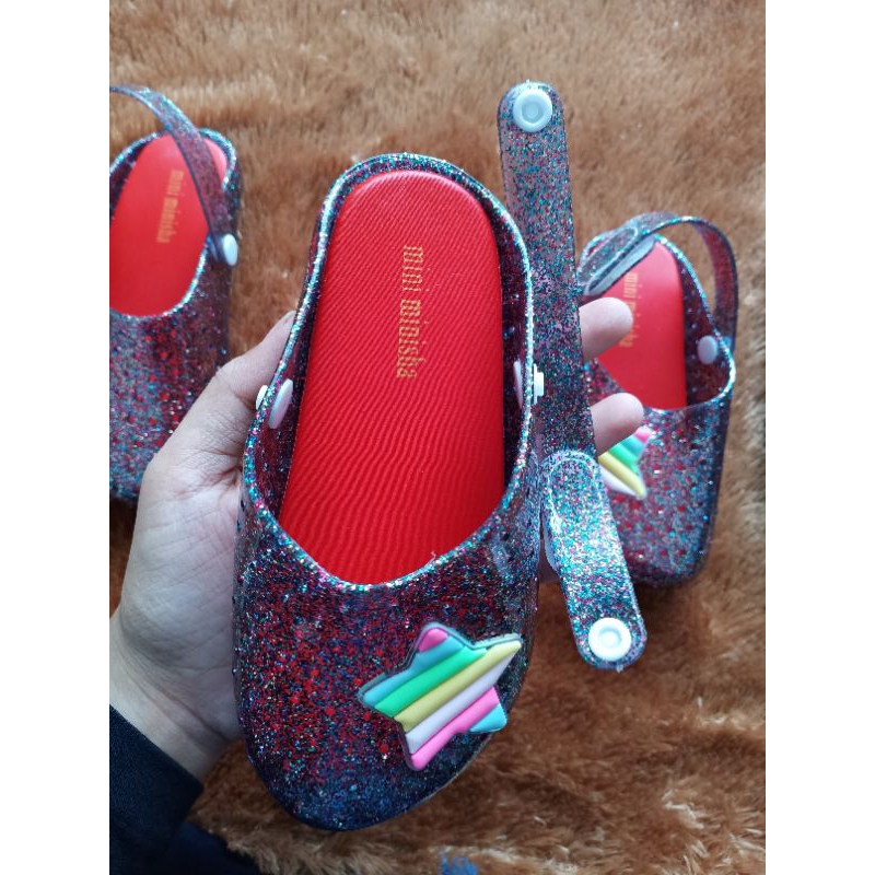 Sandal Minisha anak star rainbow nobrand (24-29)